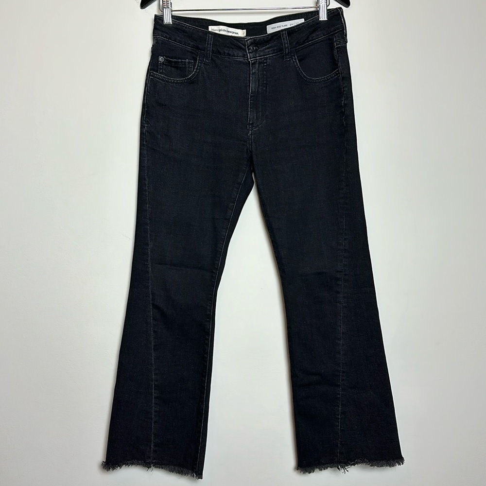 Pilcro High Rise‎ Flare Washed Black Jeans